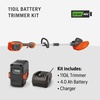 image:imageHusqvarna 110iL FLXi Cordless Grass Trimmer and Edger Attachment Capable Battery Weed Trimmer with 4 Ah Battery and Charger Included Extension Pole for Longer Reach110iL FLXi Kit