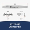 image:imageHusqvarna 20 Inch Rancher Chainsaw Bar Chainsaw Accessories Outdoor Tools