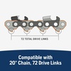 image:imageHusqvarna 20 Inch Rancher Chainsaw Bar Chainsaw Accessories Outdoor Tools