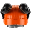 image:imageHusqvarna 592752701 Chainsaw Helmet with Metal Mesh Face Shield Adjustable Ear Muffs for Hearing Protection and Sun Peak HDPE Forestry Helmet Shell Orange