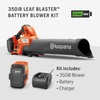 image:imageHusqvarna Leaf Blaster 350iB Battery Powered Cordless Leaf Blower 200MPH 800CFM Brushless Motor and Quiet Operation 40V LithiumIon 75 Ah Battery and Charger Included Gifts for Men 970569904Battery  Charger