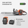 image:imageHusqvarna Power Axe 350i Cordless Electric Chainsaw 18 Inch Chainsaw Brushless Motor and Quiet Superior Cutting Power 40V LithiumIon 75 Ah Battery and Charger Included Gifts For Men 970601202Battery  Charger