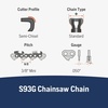 image:imageHusqvarna XCut S93G 14 Inch Chainsaw Chain 38 mini Pitch 050 Gauge 52 Drive Link Chainsaw Blade Replacement PreStretched and Low Kickback GrayGrey