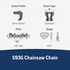image:imageHusqvarna XCut S93G 18 Inch Chainsaw Chain 38 Pitch 050 Gauge 62 Drive Links 350i Chainsaw Chain Replacement18 inches