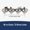 image:imageHusqvarna XCut SP33G 18 Inch Chainsaw Chain for Outdoor Tools 2Pack GraySP33G 18