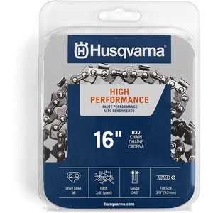 image:imageHusqvarna H30 16 Inch Chainsaw Chain 38 Pitch 043 Gauge 56 Drive Links Genuine Husqvarna Chainsaw Blade Replacement with Low Kickback and Low Vibration Gray16 inches Pack of 6
