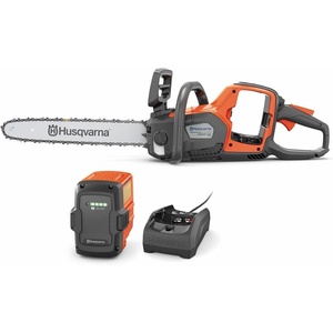 image:imageHusqvarna Power Axe 350i Cordless Electric Chainsaw 18 Inch Chainsaw Brushless Motor and Quiet Superior Cutting Power 40V LithiumIon 75 Ah Battery and Charger Included Gifts For Men 970601202Battery  Charger