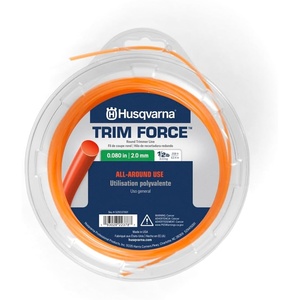 image:imageHusqvarna Trimforce 0080Inch 208Foot Spooled String Trimmer Line All Around Use Weed Eater Line 05 lb080 x 208