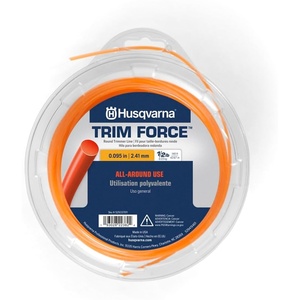 image:imageHusqvarna Trimforce 0095 Inch 140 Foot Spooled String Trimmer Line All Around Use Weed Eater Line with Good Durability and Cutting Performance 05 lbOrange