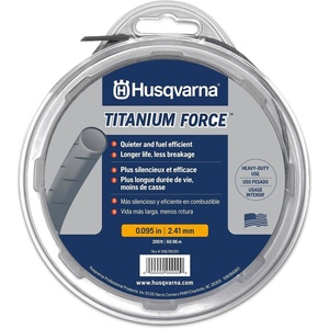 image:imageHusqvarna Trimforce 0095 Inch 140 Foot Spooled String Trimmer Line All Around Use Weed Eater Line with Good Durability and Cutting Performance 05 lbSilver
