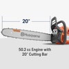 image:imageHusqvarna 450X Rancher Gas Chainsaw 20 Inch Chainsaw Outdoor Tools450